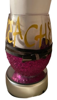 Image 2 of Personalize customize Wine glasses  all items are made to order when payments clears 