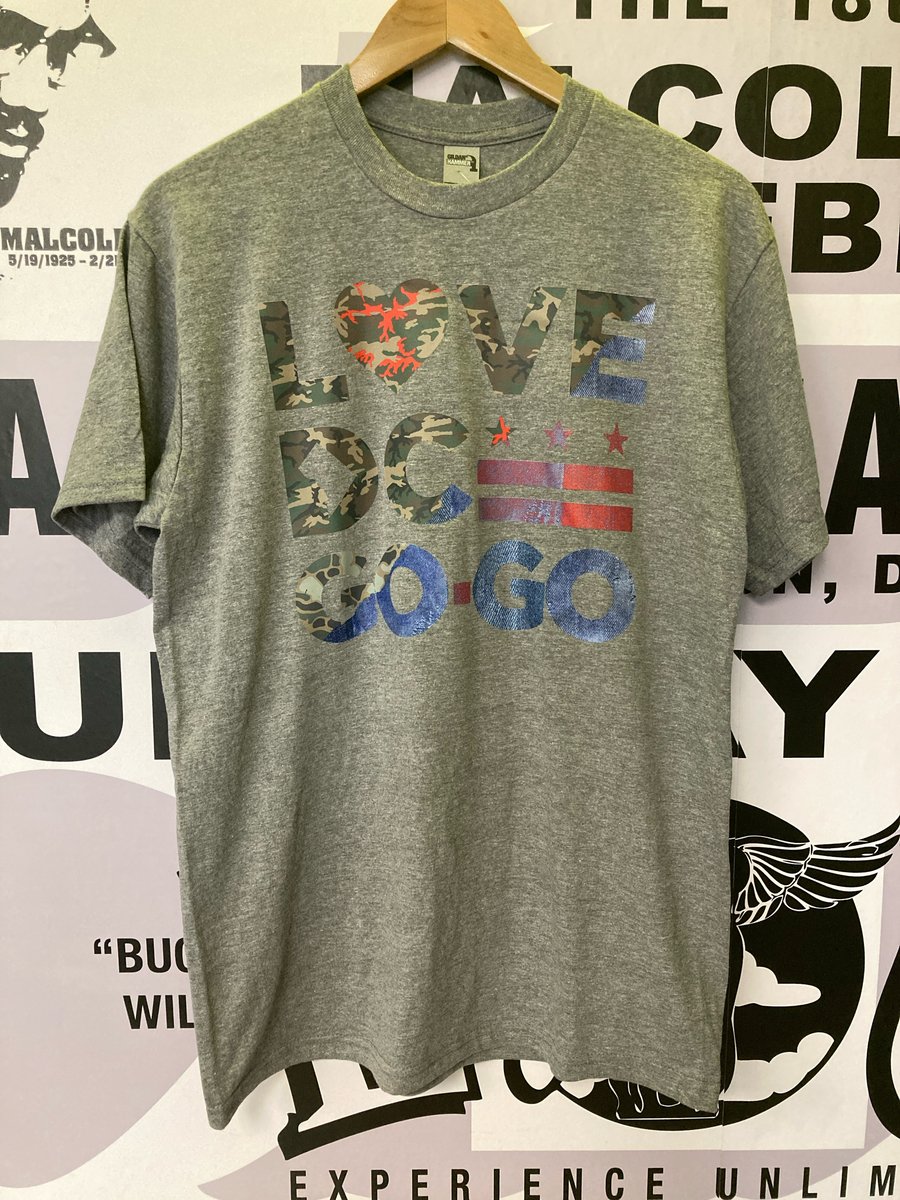 Image of LOVE DC GOGO "Camo & Jean" Grey T-shirt