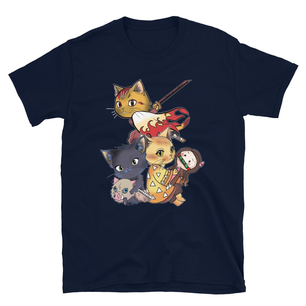 Cat Demon Slayer Short-Sleeve Unisex T-Shirt
