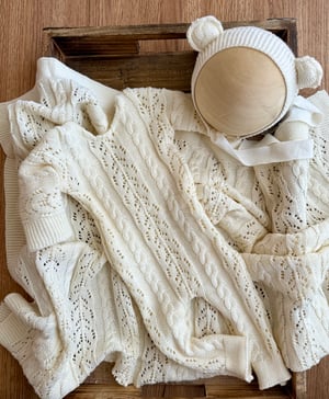 Image of Cream textured set