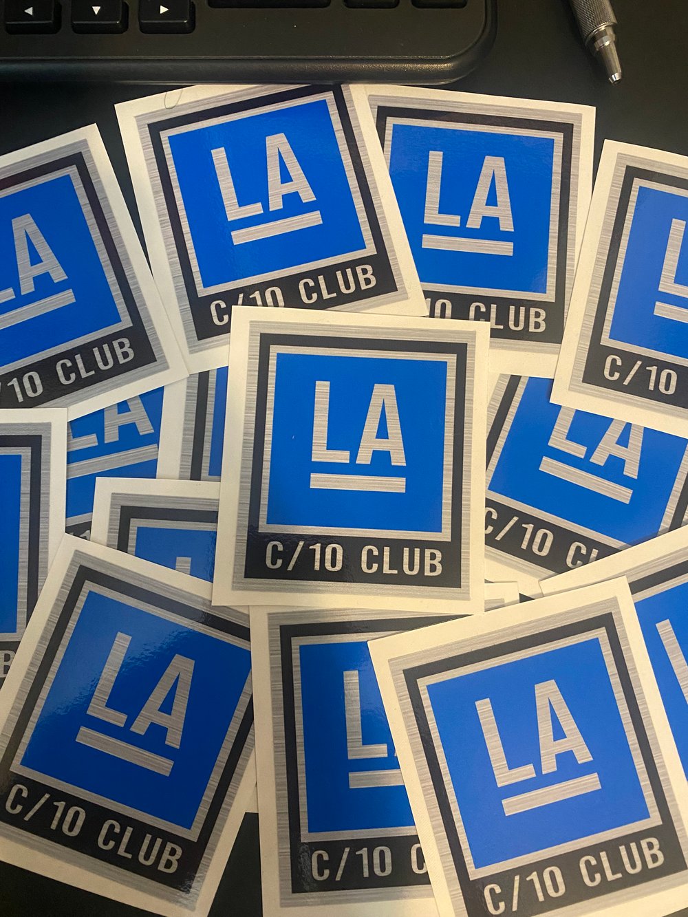 Image of “LA” C/10 Club Sticker