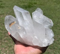 Image 10 of Clear Quartz Points Cluster With Chlorite Inclusions Statement Piece #2543