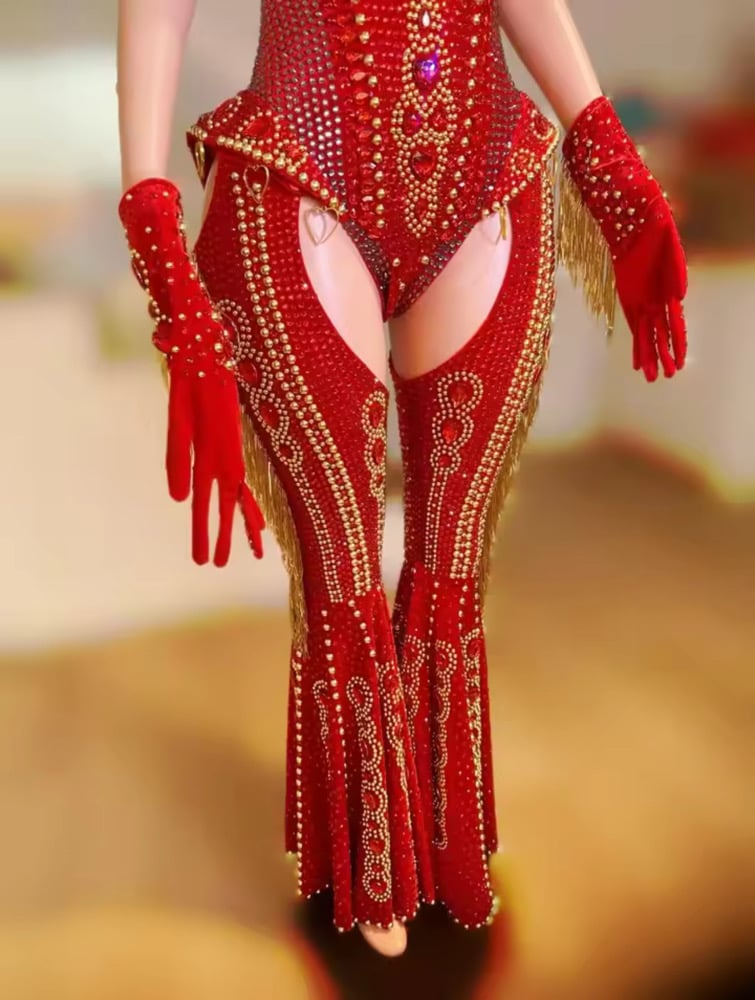 Image of RED COWBOY CARTER SET 