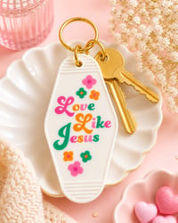 Image 1 of Faith & Flowers Motel Keychain 