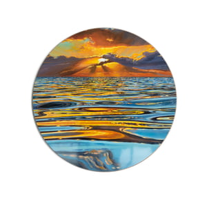 Image of Round glass platters