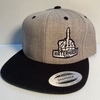 Image 5 of Middle Finger SnapBack- Heather 