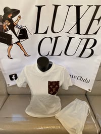 Image 5 of lv inspired short sets women’s 