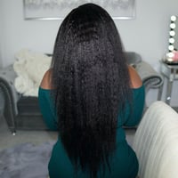 Image 2 of GLUELESS Yaki Straight 360 Lace Frontal Wig (from Ashimary Hair)
