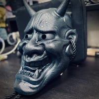 Image 3 of CUSTOM MASK - Hannya - Oxidized Iron Blue