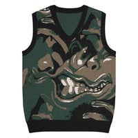 Image 1 of AMERICAN PSYCHO Knitted V-neck vest