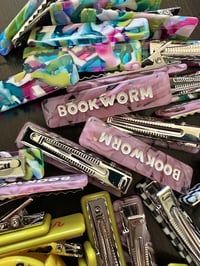Image 2 of Bookworm hair clip