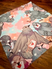Image 1 of pigeon love letter microfiber cloth 