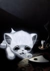Ghost Cat Planchette Art Print