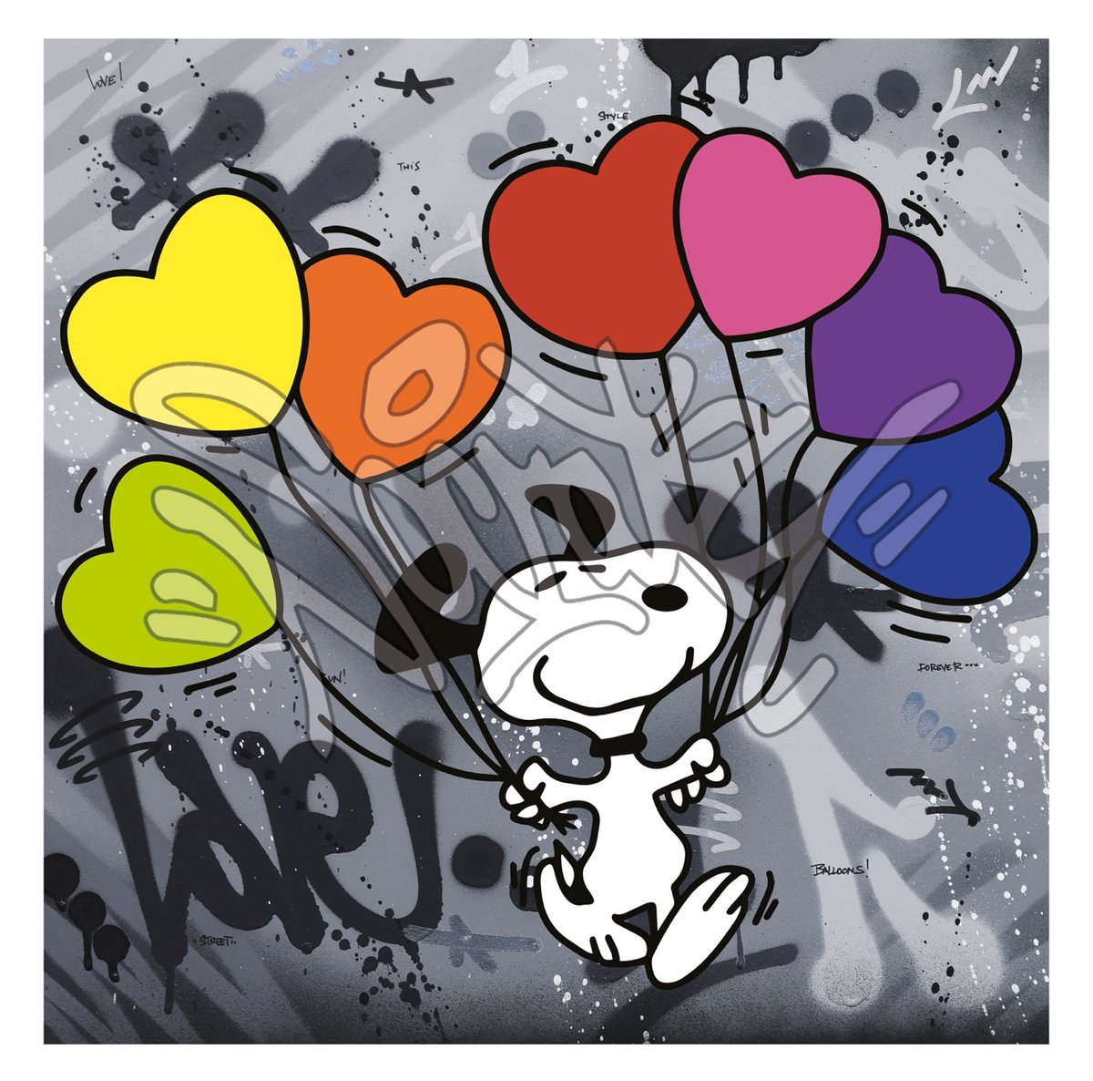 Image of Snoopy : I love balloons