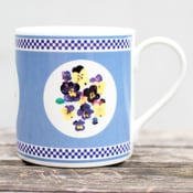 Blue Pansy Mug