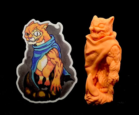Image of Left Arm Cat From Another Place + Sticker (Keshi)
