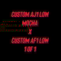 Custom aj1 low x Af1 low 1 of 1
