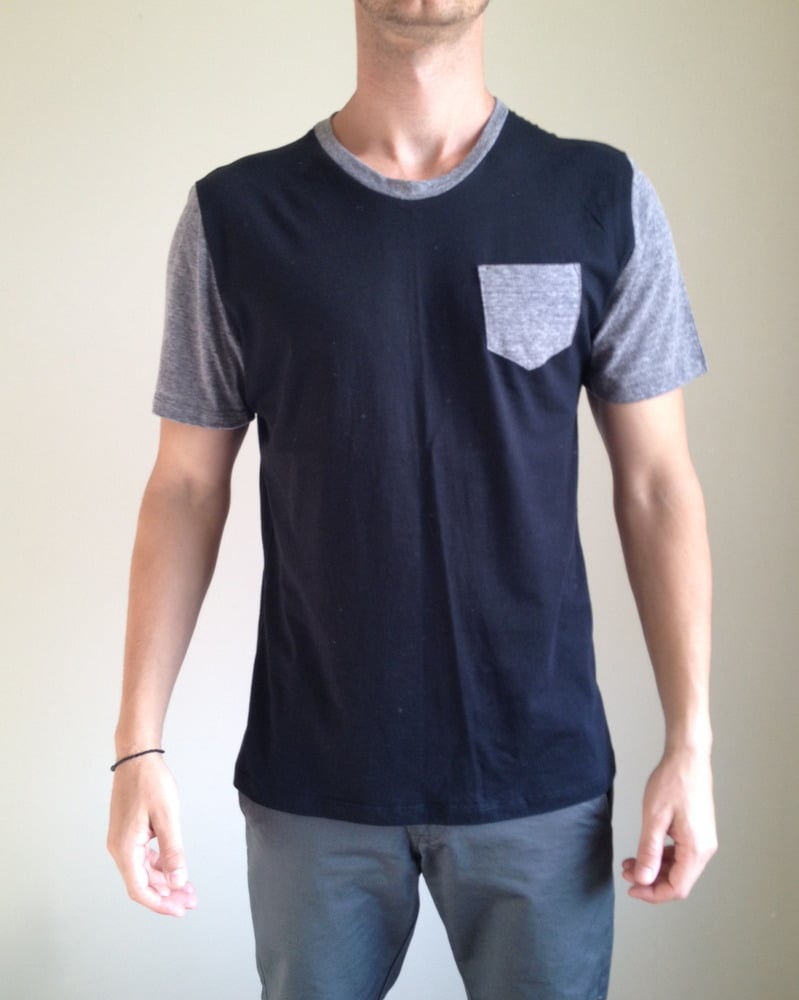 Image of Crew Neck w/ Pocket Grey