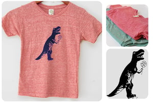 Image of 9, Dinosaur T-Rex Recycled Shirt, Wholesale, Children
