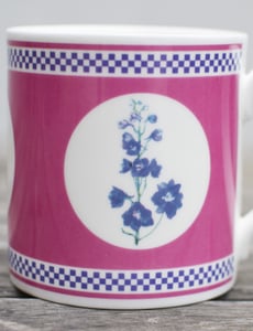 Image of Pink Delphinium Mug