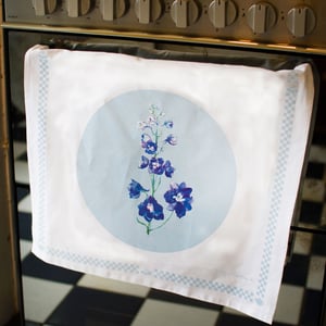 Image of Delphinium Tea Towel