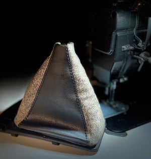 Image of Tweed / leather 4 panel boot