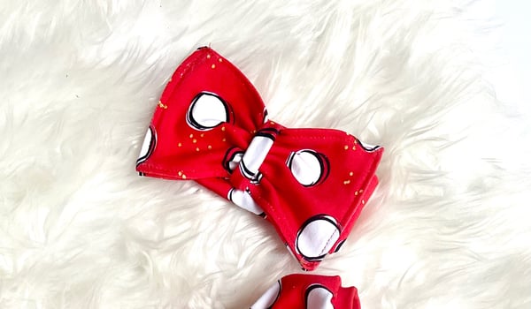 Image of Mouse Dots Bow Headband