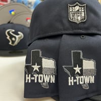 Image 2 of New Era 59Fifty Navy/ Black/ Metallic Pewter 