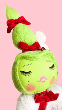 Image 5 of  MEDIUM ART DOLL & ORNAMENT HOLIDAY