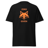 Image 2 of Unisex classic tee,  Zero Fox Given T-Shirt | Funny Fox Humor Graphic Tee