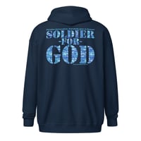 Image 7 of Soldier For God ICE Unisex heavy blend zip hoodie