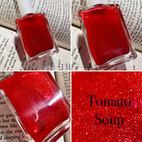 Image 1 of Tomato Soup - Jelly Red Shimmer Nail Polish