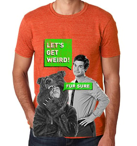 Image of Let's Get Weird Vintage-Orange T-shirt + Shades