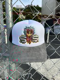 Image 2 of S.O.S “CHAIN$” TRUCKER HAT