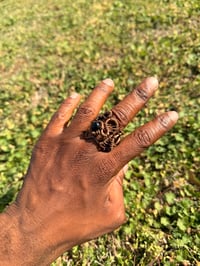 Image 1 of BLACK TOURMALINE FIDGET RING