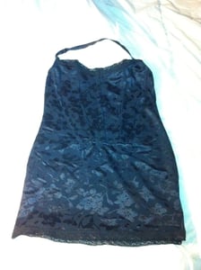 Image of Black Shapewear with Front Hook Enclosures Size XL