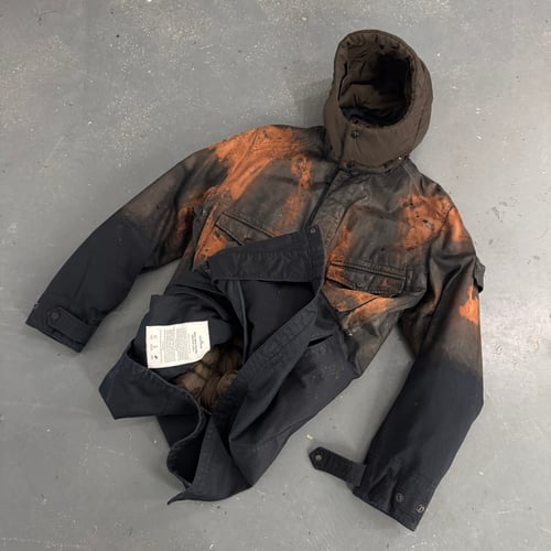 Image of AW 2014 Stone Island Raso Hand Painted Tortoise Shell 2 in 1 jacket, size large