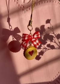 Image 1 of Linzer Cookie Charm – Handmade Polymer Clay Cookie-Cute Dessert-Inspired Accessory