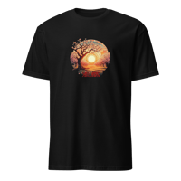 Image 2 of Art Nouveau Cherry Blossom Unisex T-Shirt