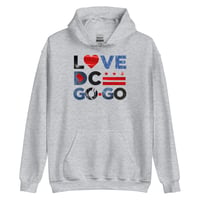 Image 1 of LOVE DC GOGO "GREASE" LEATHER & DENIM Unisex Hoodie