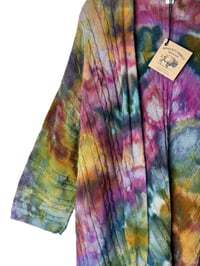 Image 9 of ♻️ UPCYCLED L J.Jill Open Sweater Cardigan in Watercolor Ice Dye