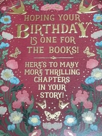 Image 4 of Happy Birthday Card - Vintage Book