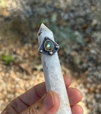 Image 2 of Labradorite shield ring 