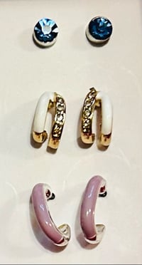Hand Painted Enamel Earrings