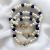Image 2 of Evil Eye Gold Charm Bracelets
