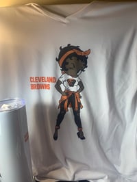 Image 3 of Betty boop cleveland browns T and tumbler