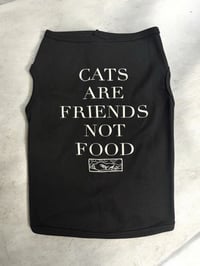 Image 1 of Cats are Friends Distressed Doggy Shirt