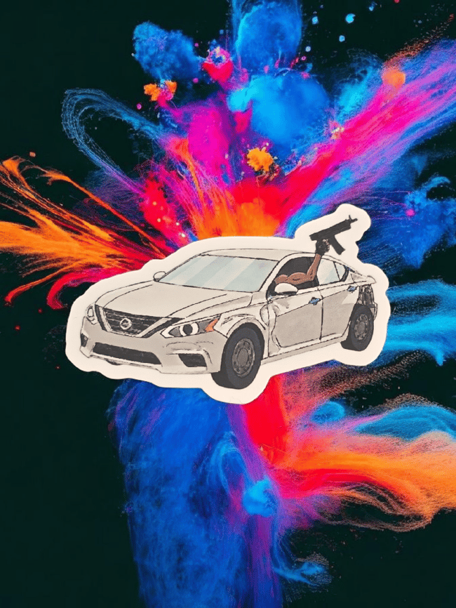 449. Drive By Sticker