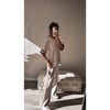 Cream Patterned Side Loungewear 