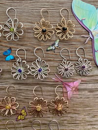 Image 5 of Sterling Neon Apatite Bloom Earrings